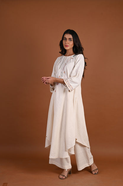 ZOYA Assymetric Bias Kurta