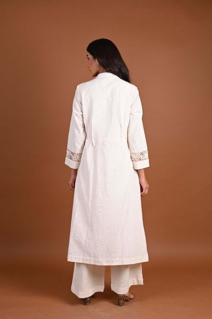 OSS Jacket style with band collar Kurta