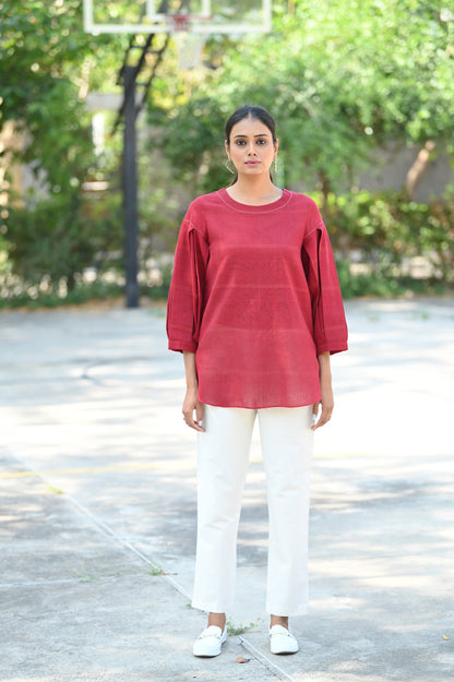 Tunic Pleated Sleeve