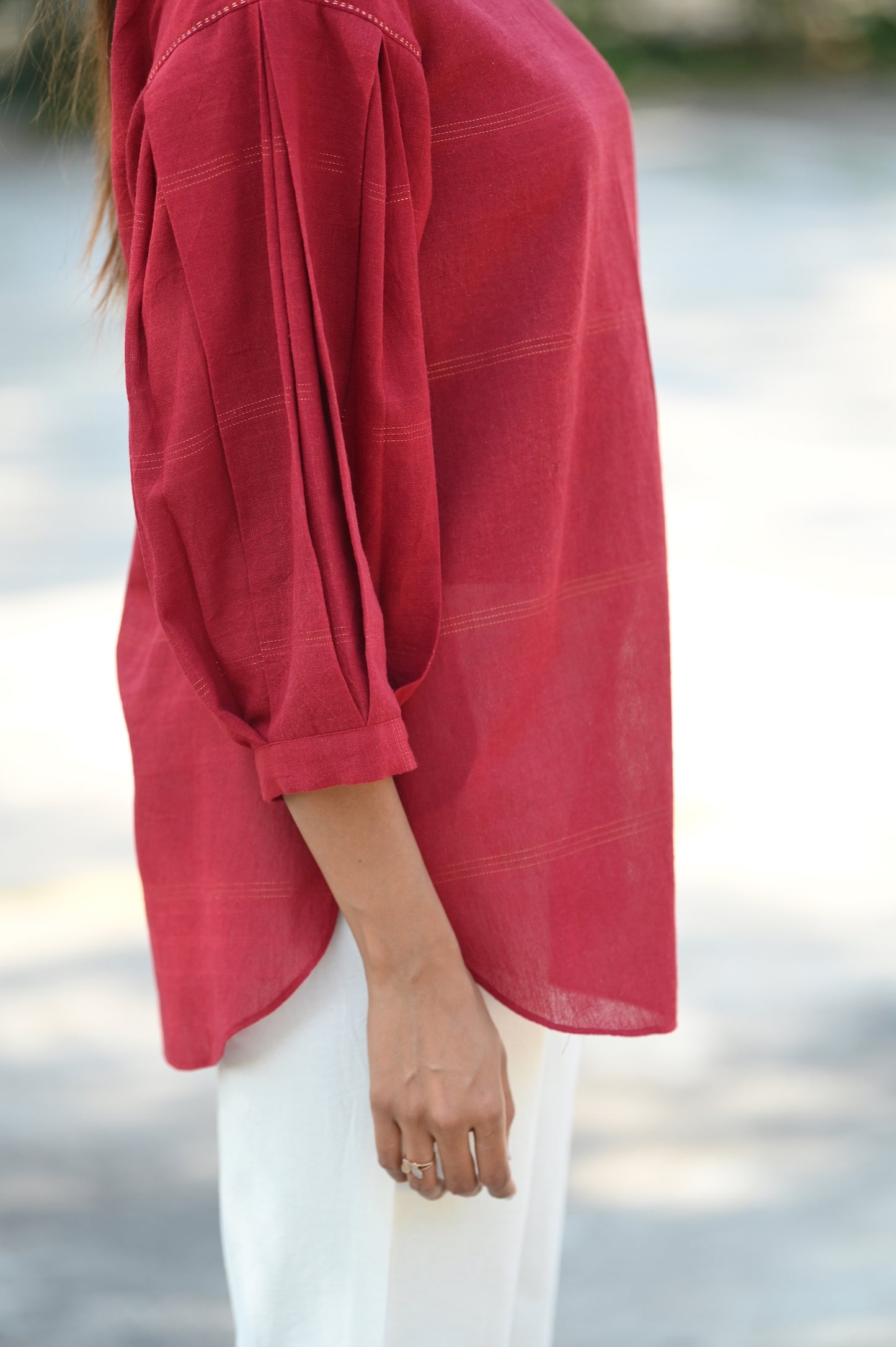 Tunic Pleated Sleeve