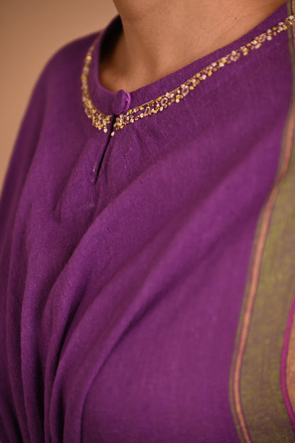 Rasa Kurta Bias Assymetric With Embroidery At Neckline