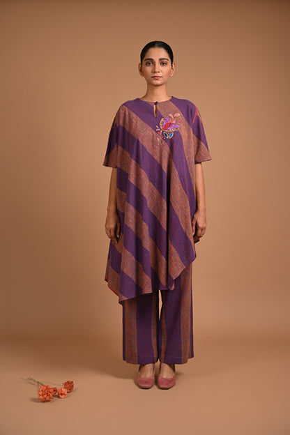 Sohanda Tunic Bias Assymetric With Embroidery