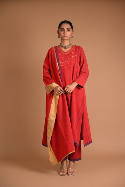 Mogra Kurta Kalidar With Embroidery