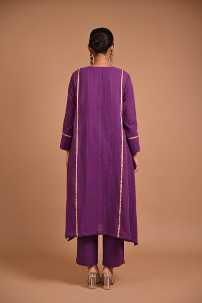 Kamal Kurta Kalidar With Embroidery