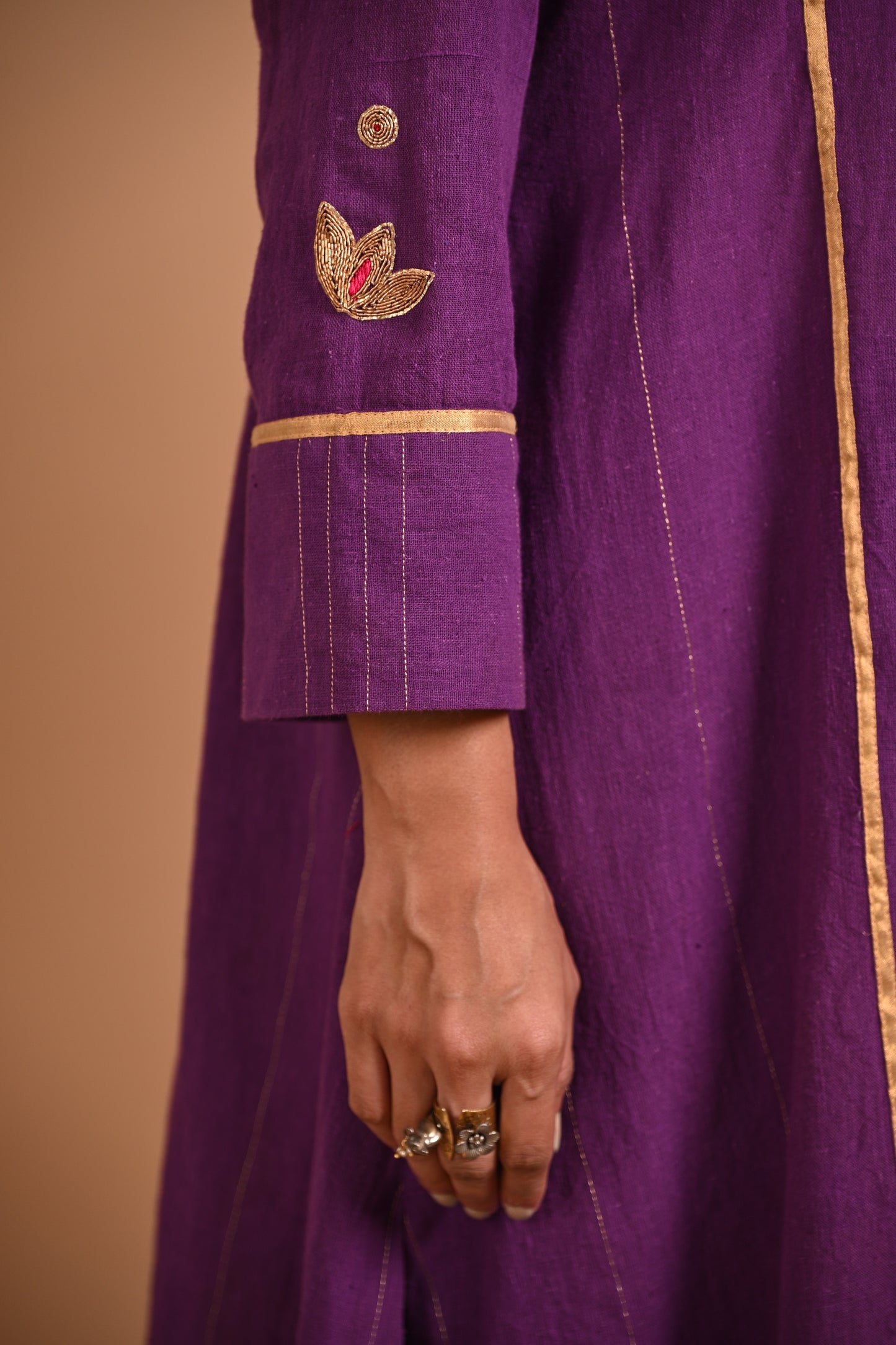 Kamal Kurta Kalidar With Embroidery