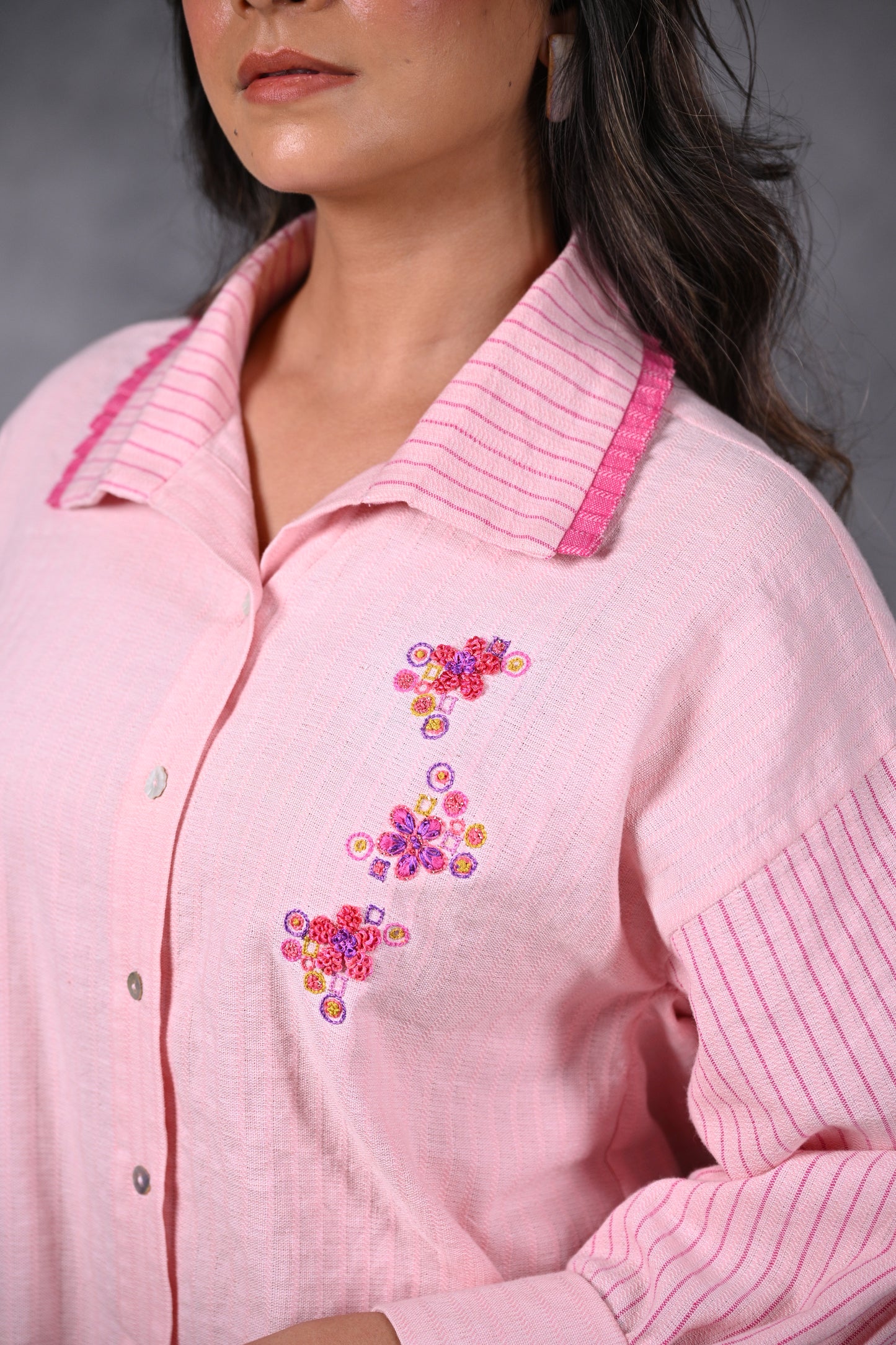 Daisy, Shirt Square With Collar and Cuff