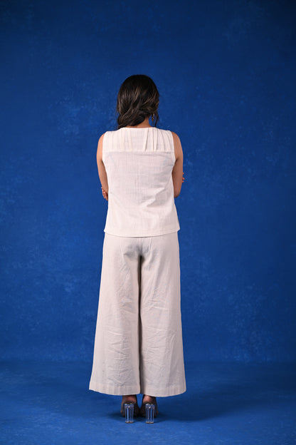 Tunic, Front & Back Pleating Detail