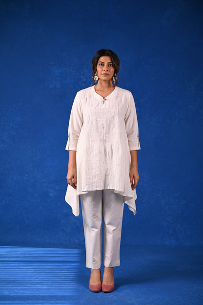 Tulip, Tunic With Multi Colour Tanka Details