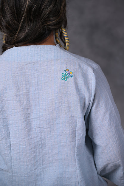 Marigold, Tunic Cowl Neck With Embroidery
