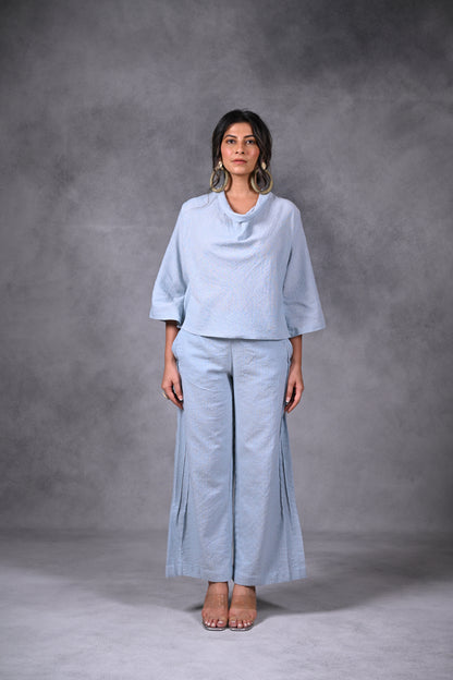 Marigold, Tunic Cowl Neck With Embroidery