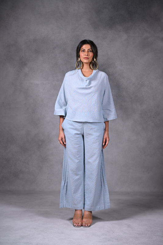 Marigold, Tunic Cowl Neck With Embroidery