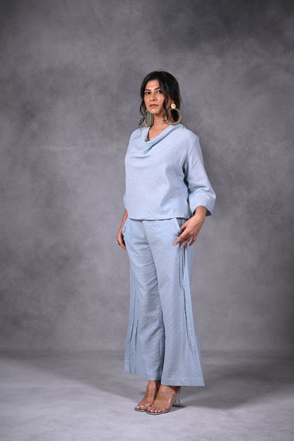 Marigold, Tunic Cowl Neck With Embroidery