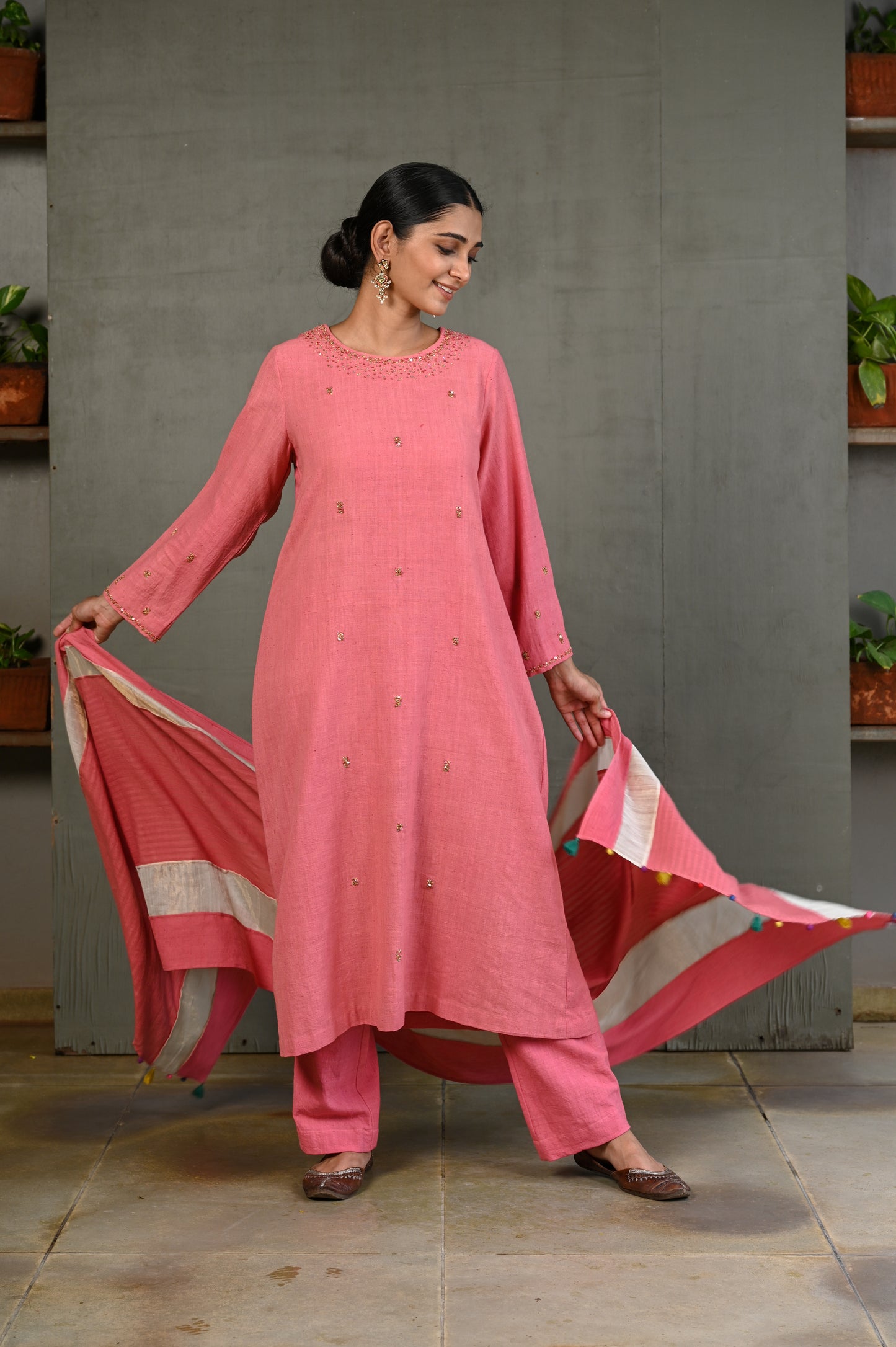 Uneven Panelled Dupatta