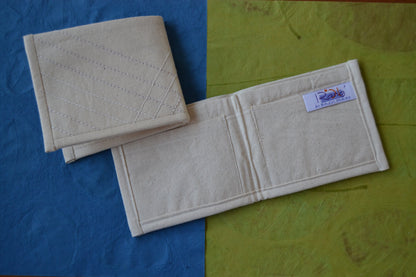 Textured Organic Cotton Wallet