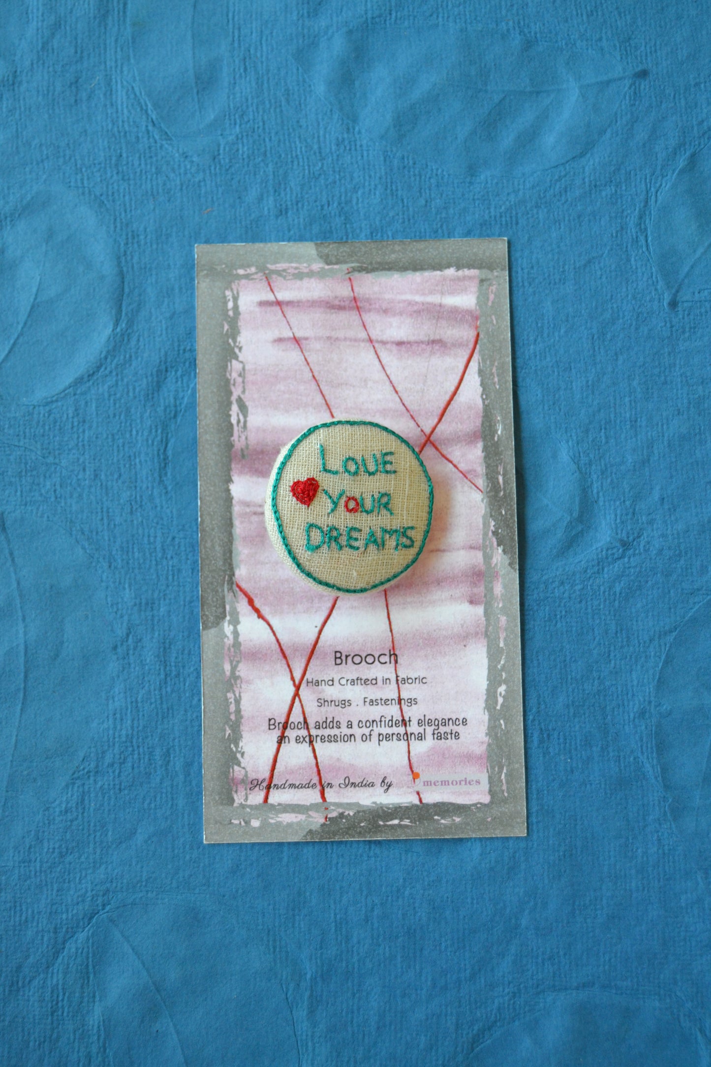 Cheer on Brooch : Love your Dreams