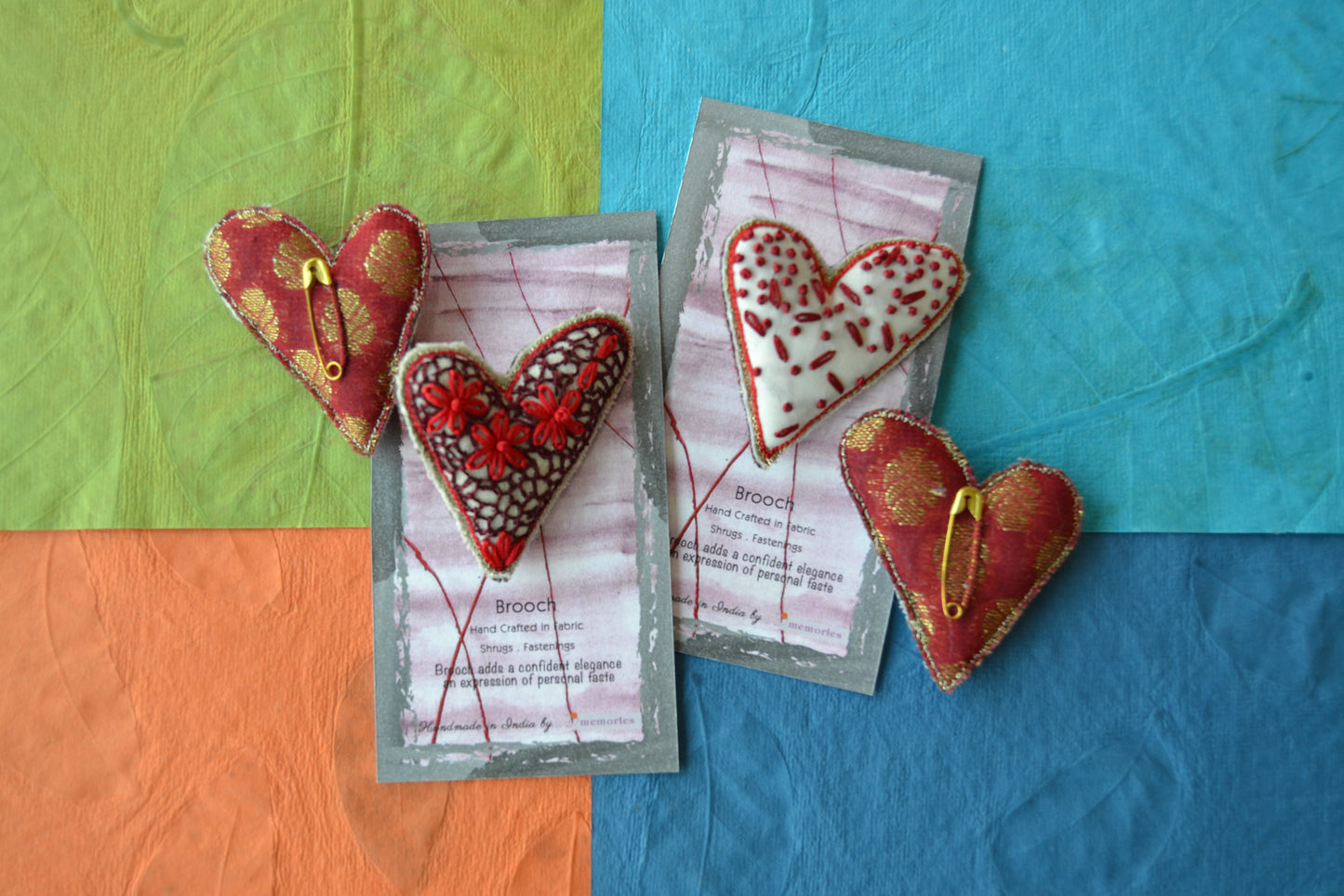 Brooch - Hearts Sets Of 2