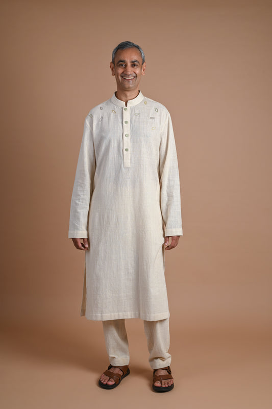 Aamod Patti embroidery Men's Kurta