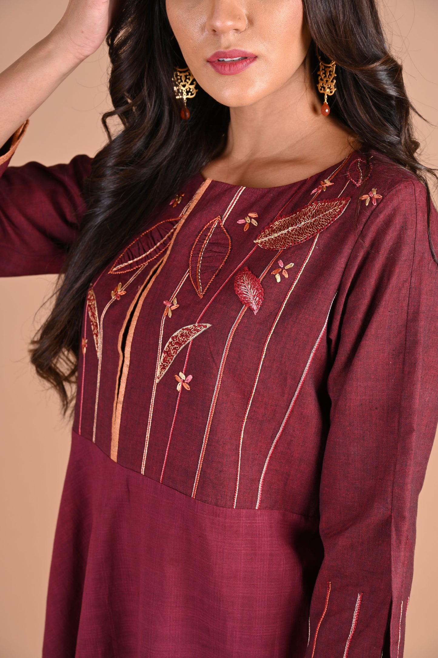 SANA Kurta Circular Flared in Bias