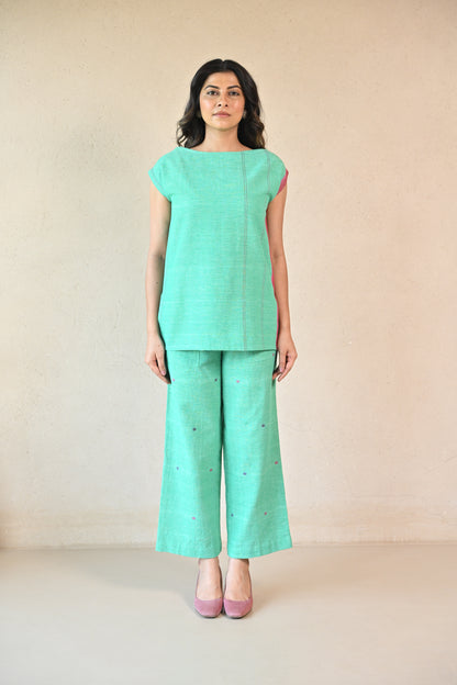 Tunic,Straight rounded neck