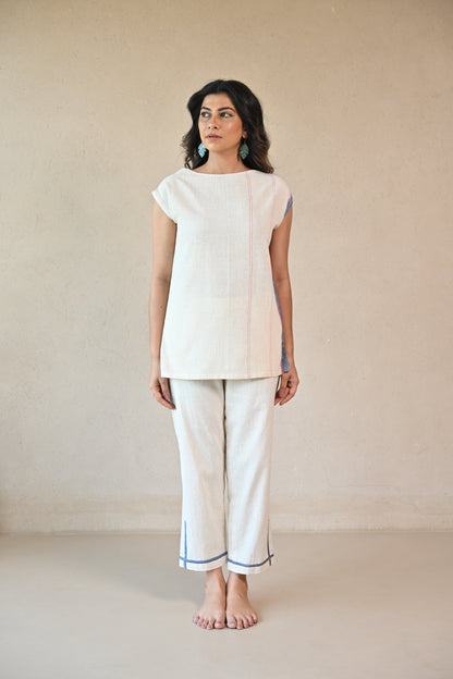 Tunic,Straight rounded neck