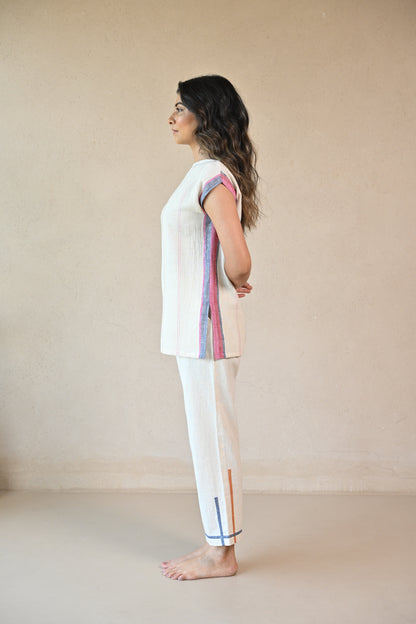 Tunic,Straight rounded neck