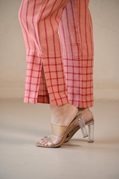 Pant, Straight Cut Stripe Checks
